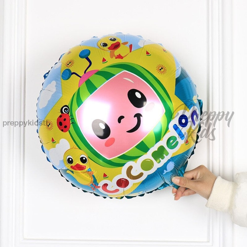 Cocomelon Jj Pyjamas 6Pc Foil Balloon Set Party Decorations