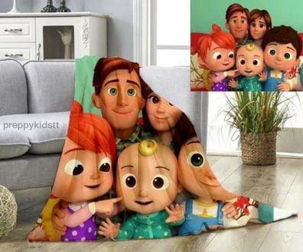 Cocomelon Plush Family Blanket