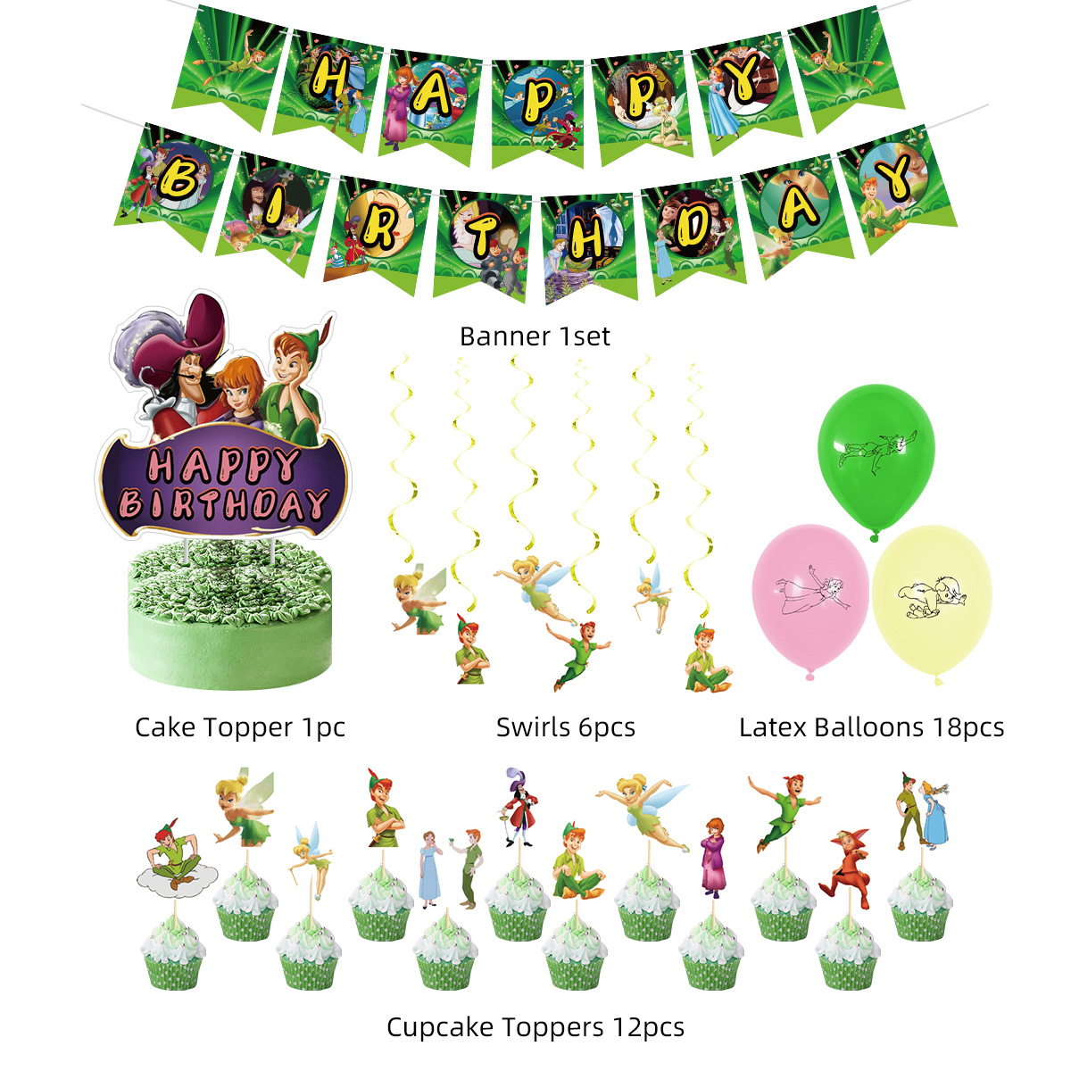 Peter Pan with Tinker bell party package - Preppy Kids (Grand Bazaar)
