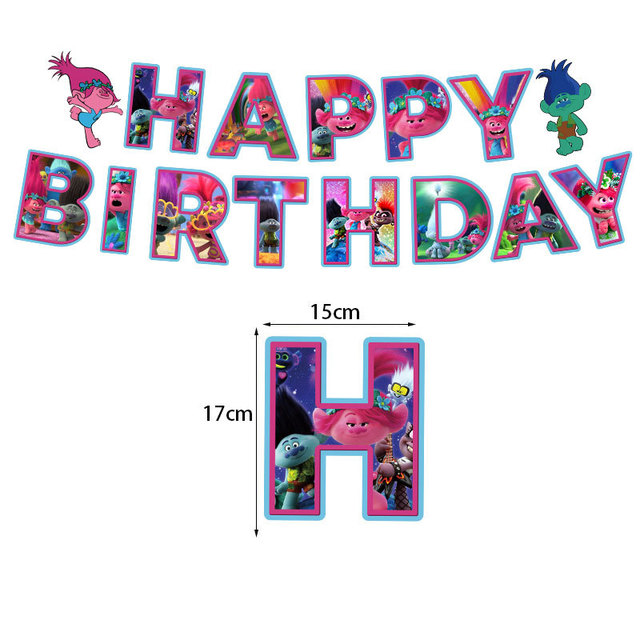 Trolls Party Decorations Package - Preppy Kids (Grand Bazaar)