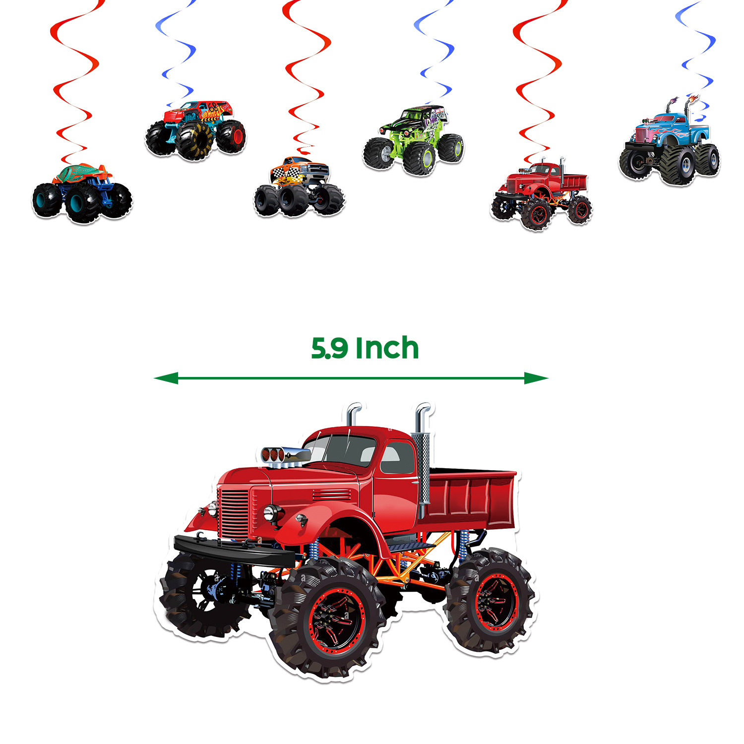 Monster Truck Decorations - Preppy Kids (Grand Bazaar)