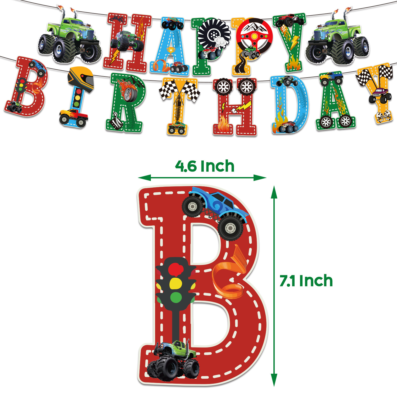 Monster Truck Decorations - Preppy Kids (Grand Bazaar)