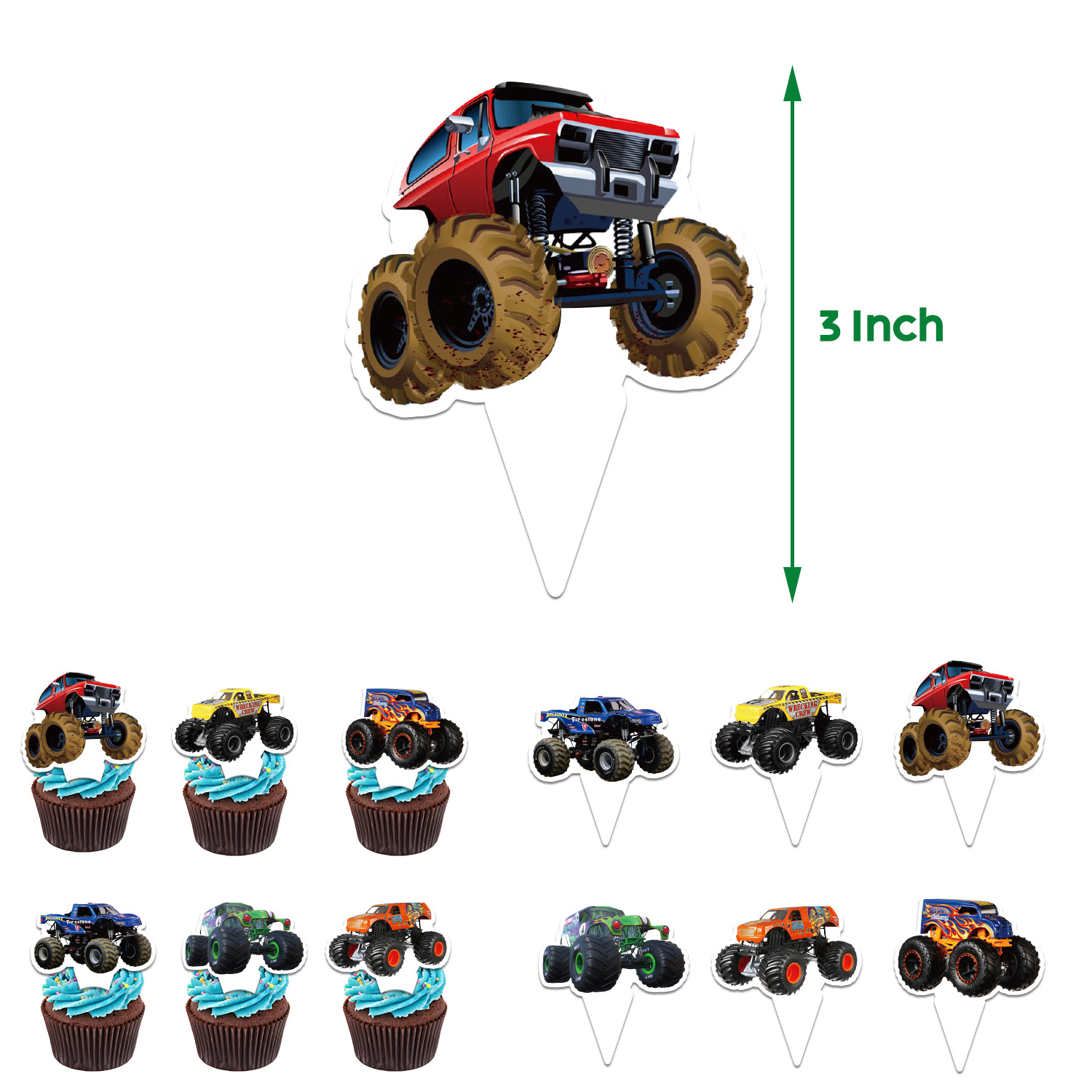 Monster Truck Decorations - Preppy Kids (Grand Bazaar)