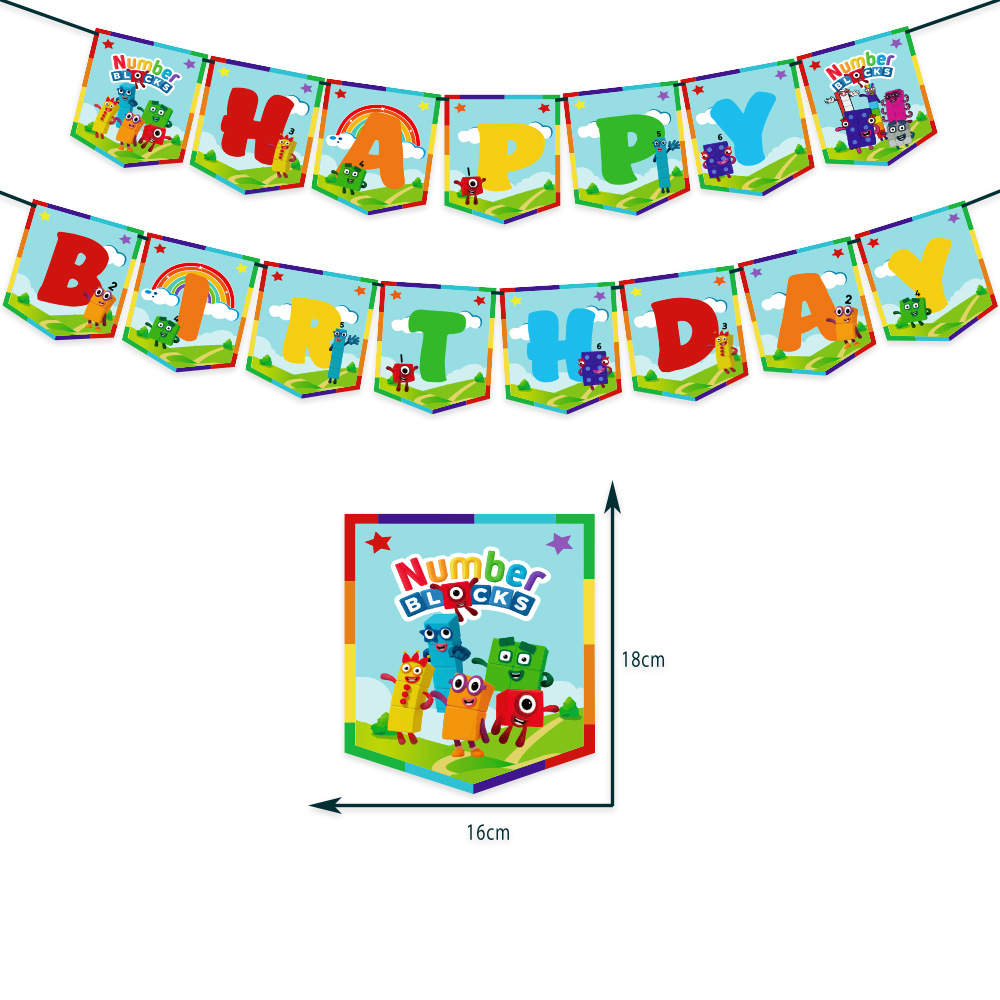 Numberblocks party decoration package - Preppy Kids (Grand Bazaar)