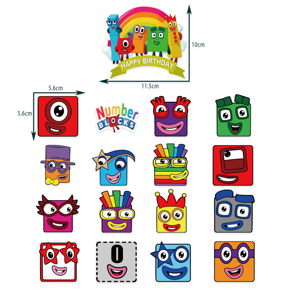 Numberblocks party decoration package - Preppy Kids (Grand Bazaar)