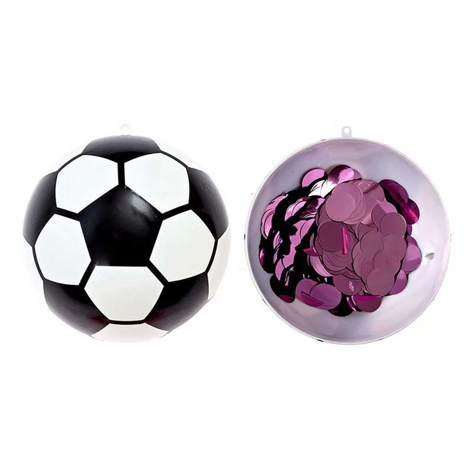 Gender Reveal Confetti Soccer Ball , Pink and Blue , for Baby Boy Girl Gender Reveal Party - Preppy Kids (Grand Bazaar)
