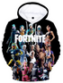 Fortnite 3D All Star Hoodie Crew Hoodies