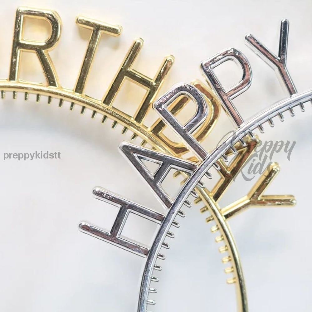 Happy Birthday Tiara (Silver) Party Decorations