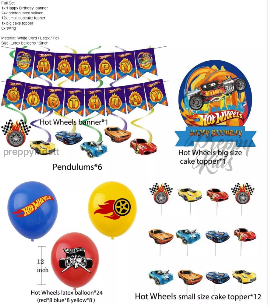 Hot Wheel Lite Party Decorations