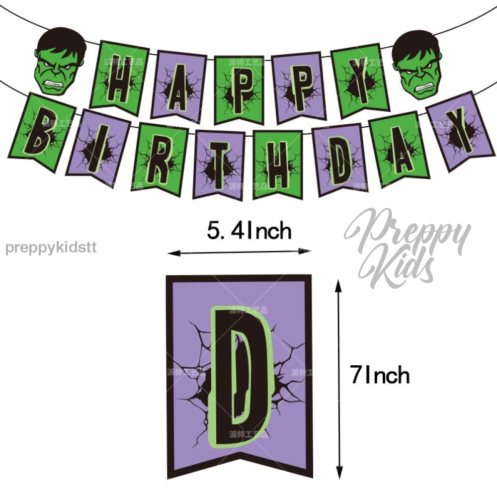 Hulk Party Decoration Package