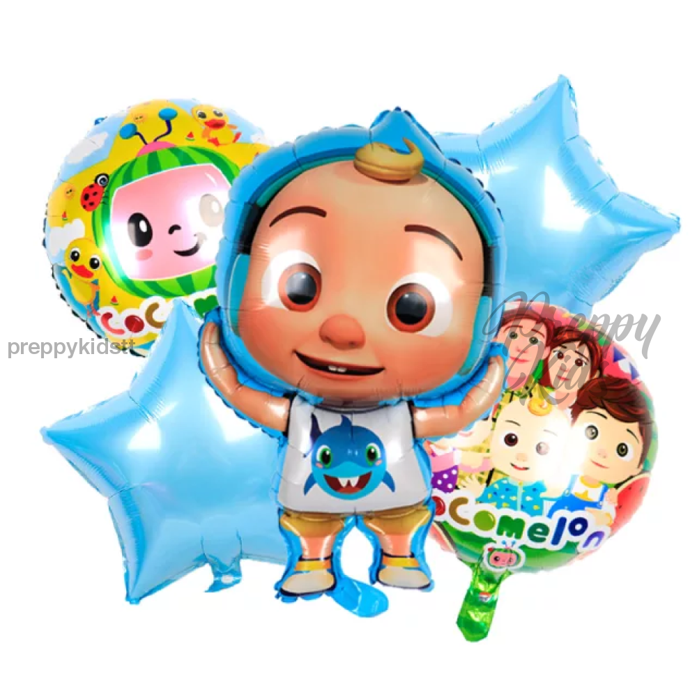 Jj Cocomelon 6Pc Foil Balloon Set