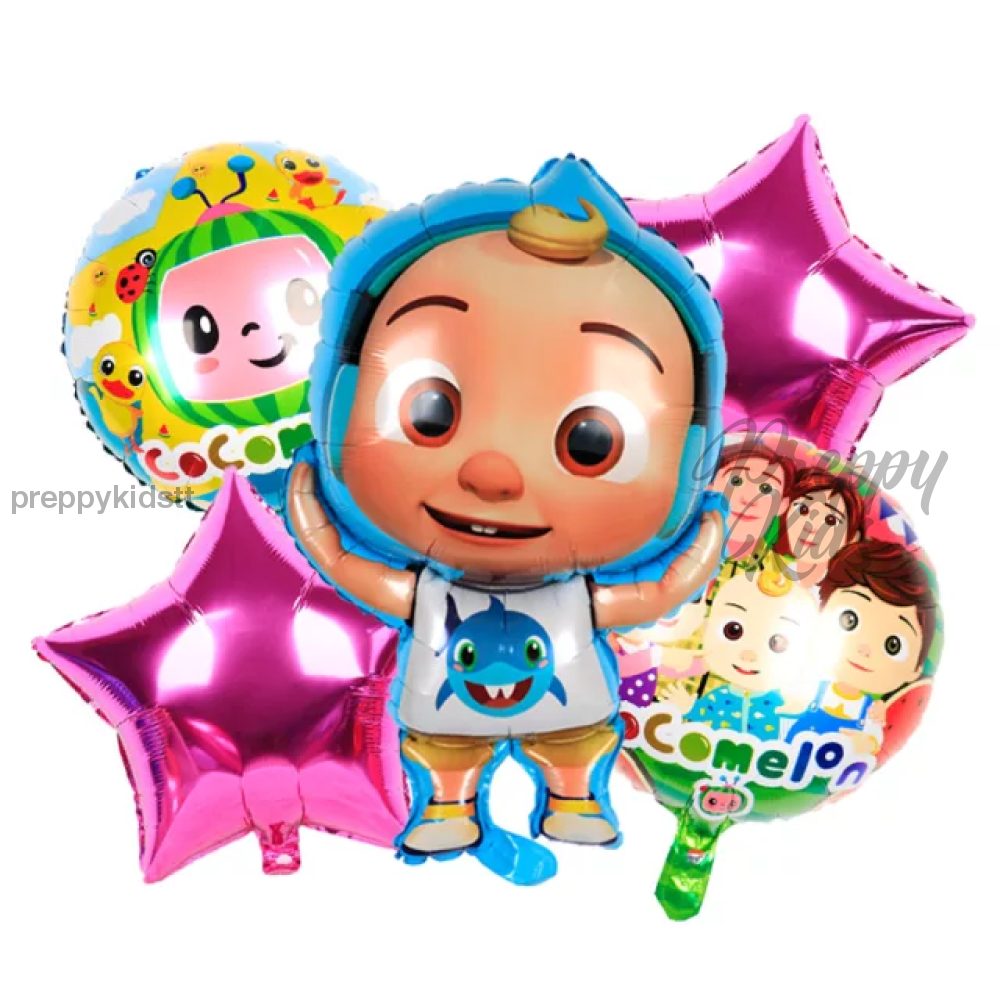 Jj Cocomelon 6Pc Foil Balloon Set