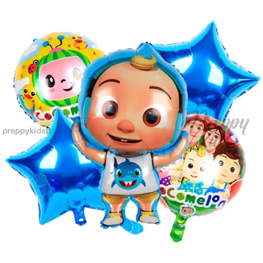Jj Cocomelon 6Pc Foil Balloon Set