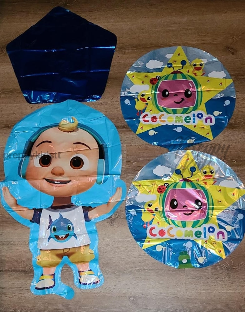 Jj Cocomelon 6Pc Foil Balloon Set Party Decorations
