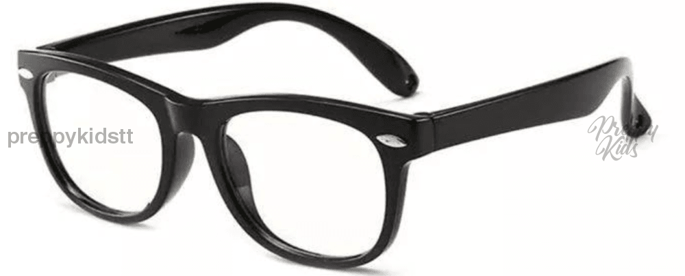 Kids Blue Light Glasses (Black) (Non-Prescription) 2 To 3 (Toddler) / No Case
