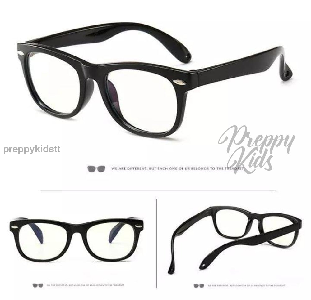 Kids Blue Light Glasses (Black) (Non-Prescription)