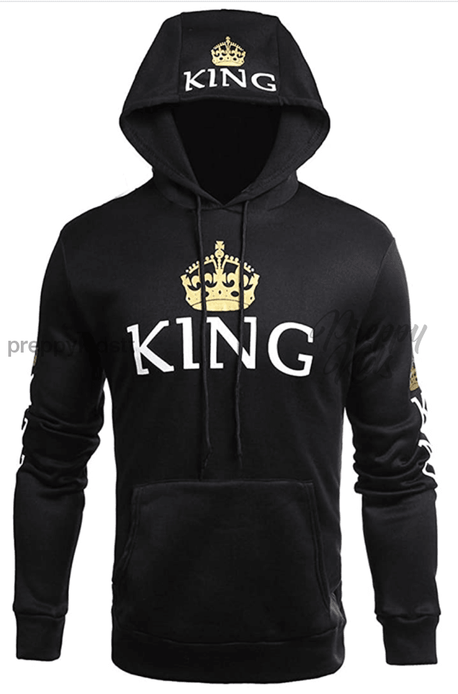 King & Queen Cotton Hoodie 3D Hoodies