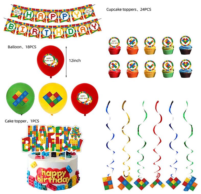 Lego Party Decoration package - Preppy Kids (Grand Bazaar)