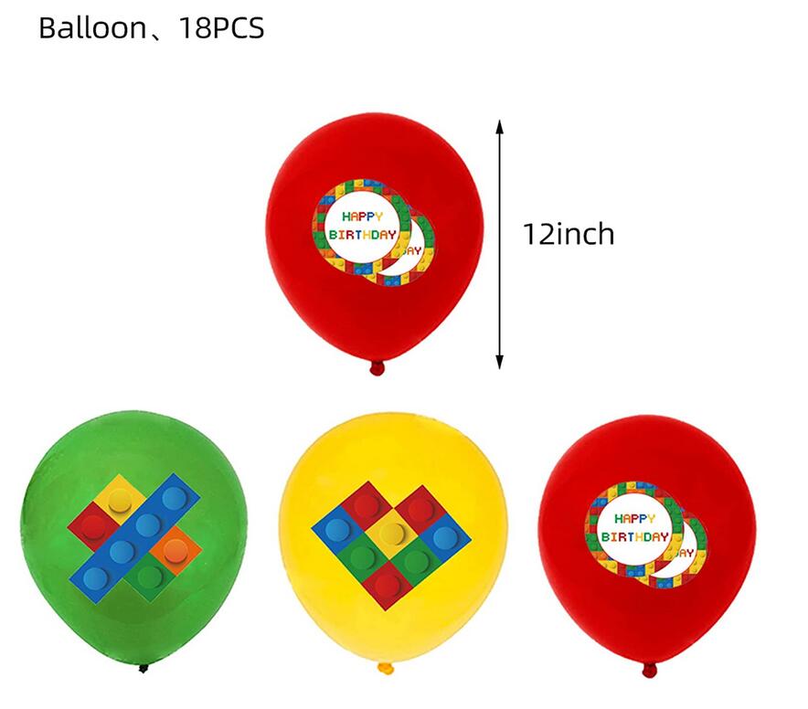 Lego Party Decoration package - Preppy Kids (Grand Bazaar)