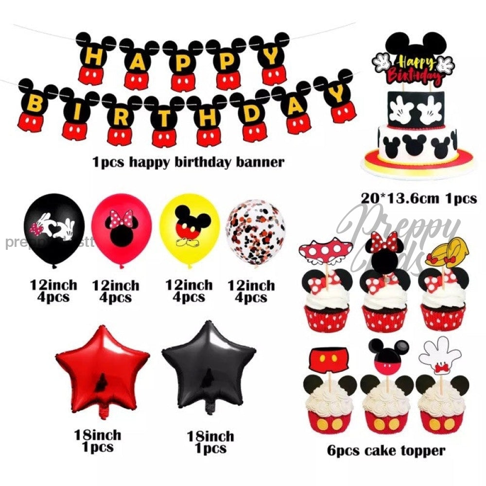 Mickey Mouse Party Decoration Package Decorations