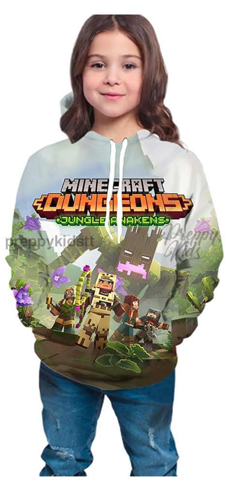 Minecraft 3D Hoodie Dungeon Jungle Awakens Hoodies