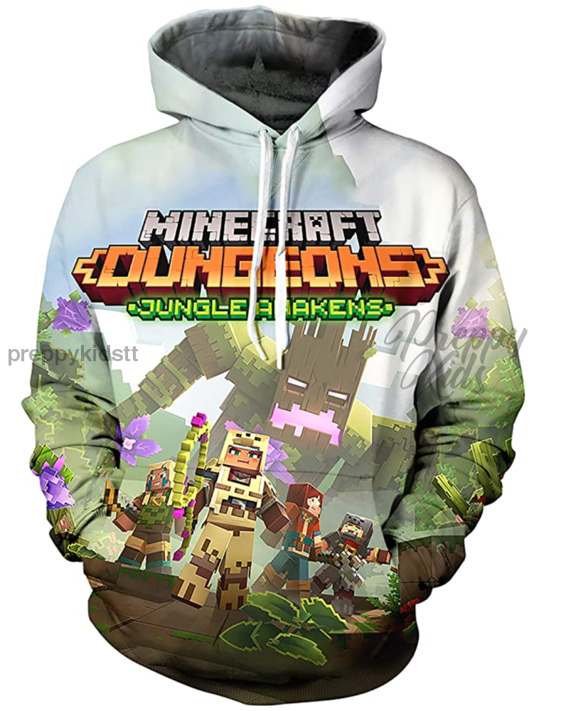 Minecraft 3D Hoodie Dungeon Jungle Awakens Hoodies