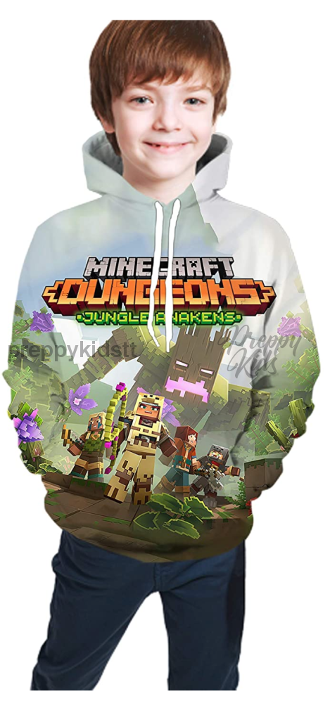Minecraft 3D Hoodie Dungeon Jungle Awakens Hoodies