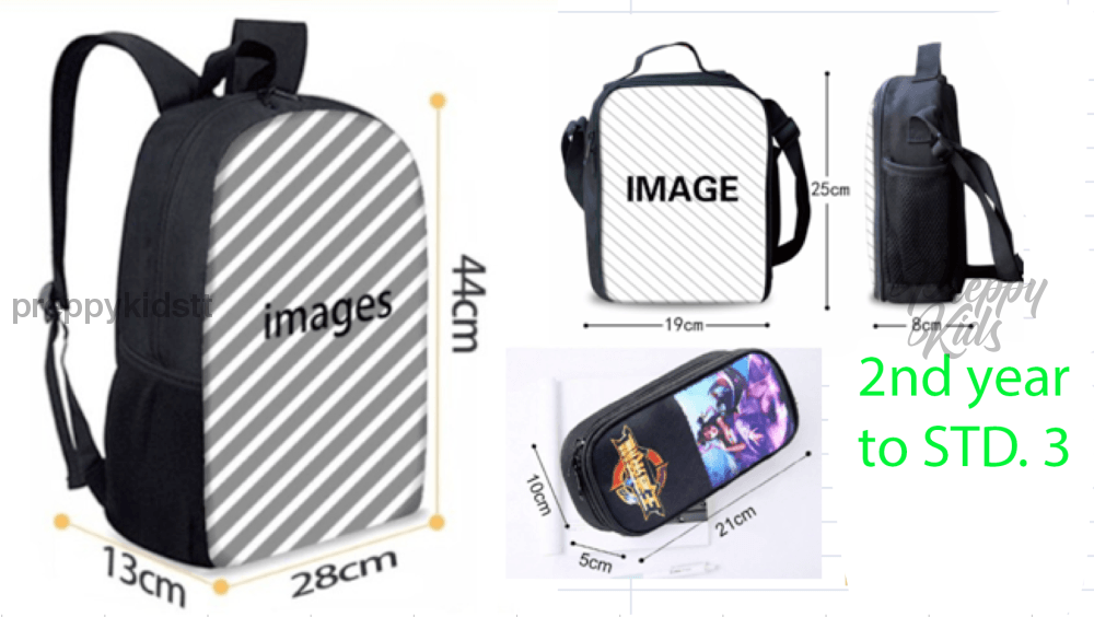 Minecraft Backpack Set (3Pc) Backpack
