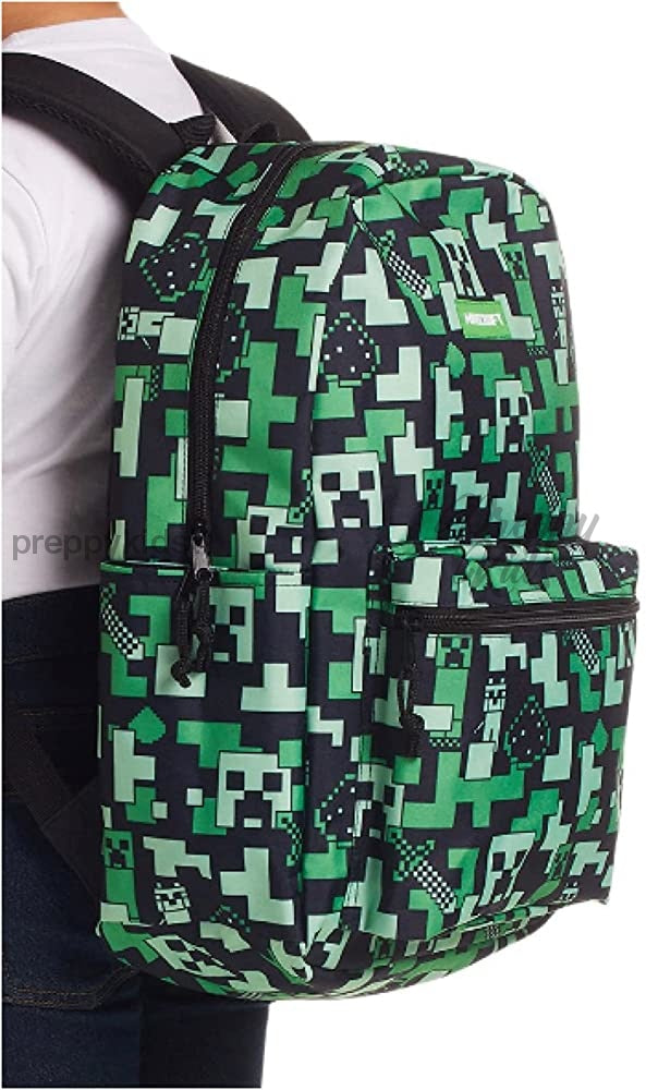 Minecraft Creeper Bookbag (16) Backpack