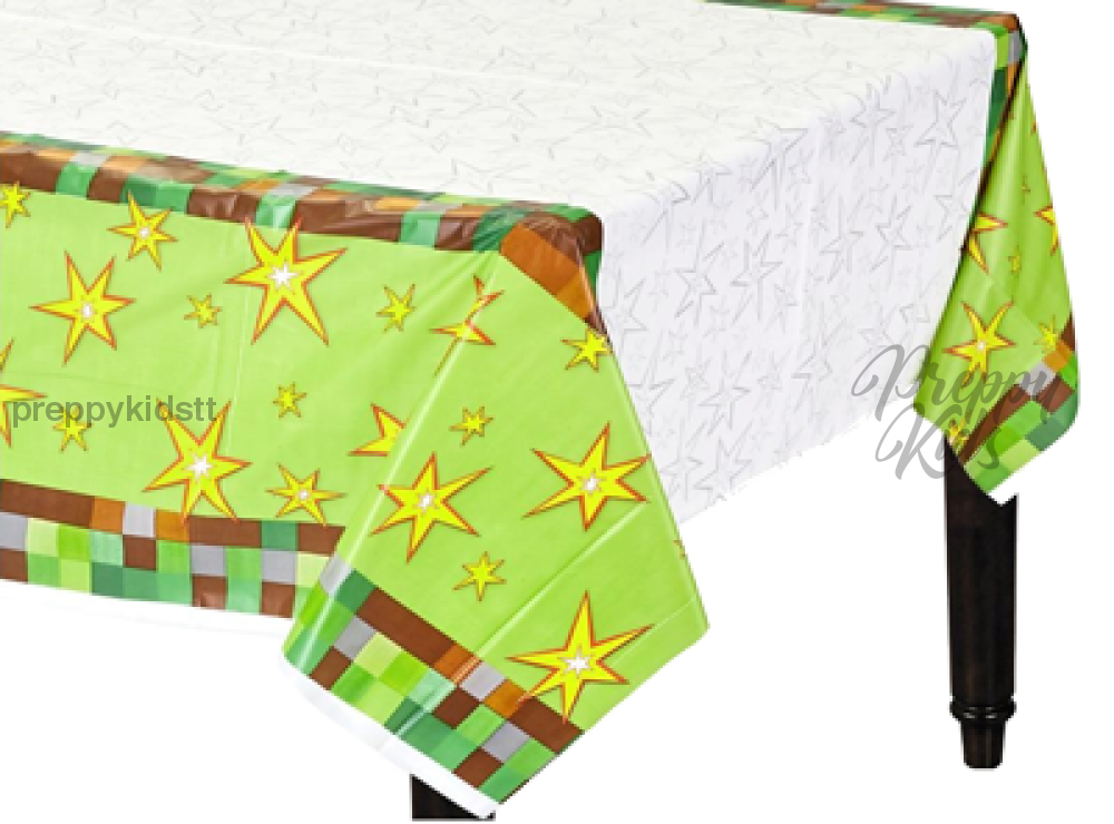 Minecraft Tnt Version Tablecloth Party Decorations