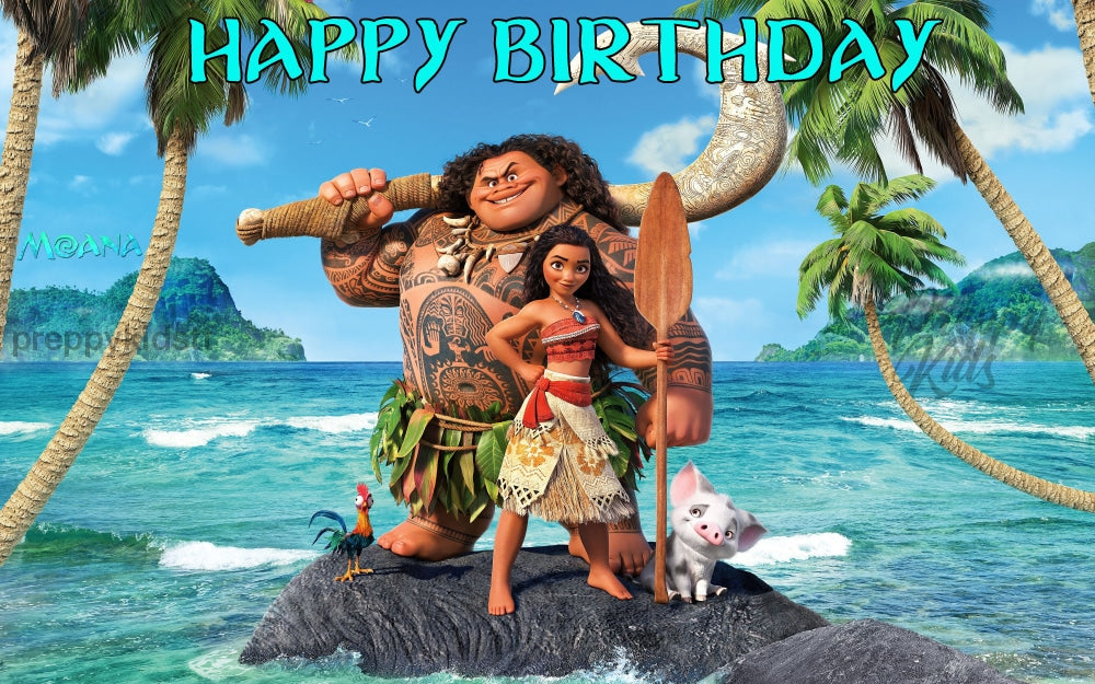 Moana 2Nd Edition Party Backdrop Decorations