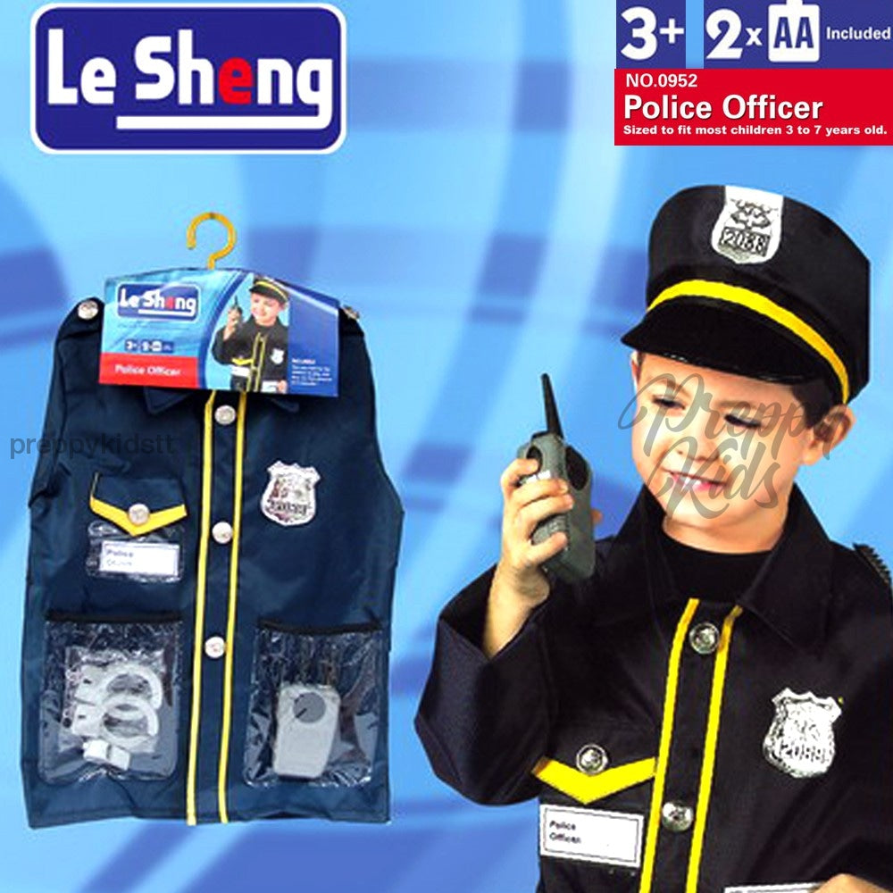 Policeman Career Day Outfit (Ages 3 To 7 Years Old) Party Decorations