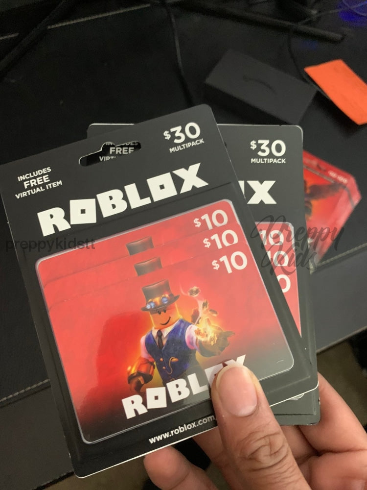 Roblox $30 Physical Mulit-pack Gift Card [Includes Free Virtual Item]  Roblox 30 MP (3x10) - Best Buy