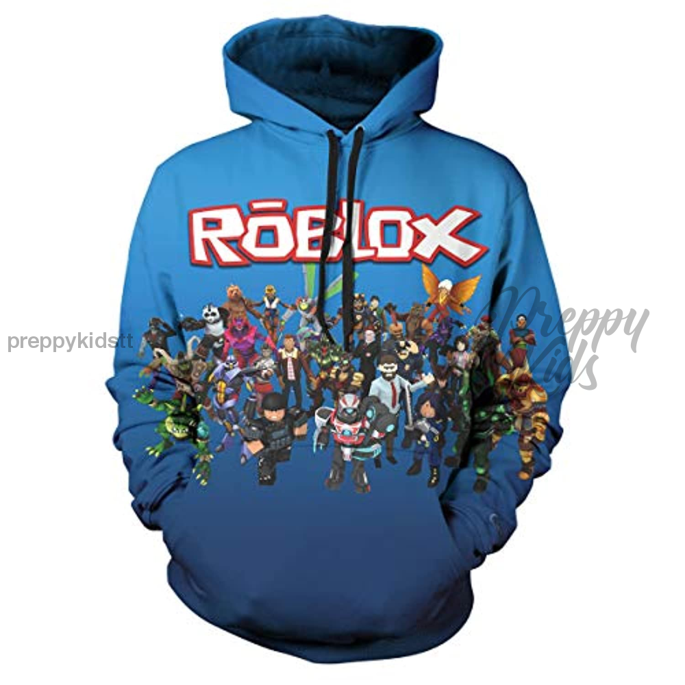 Roblox Hoodie Blue Ocean Preppy Kids Grand Bazaar