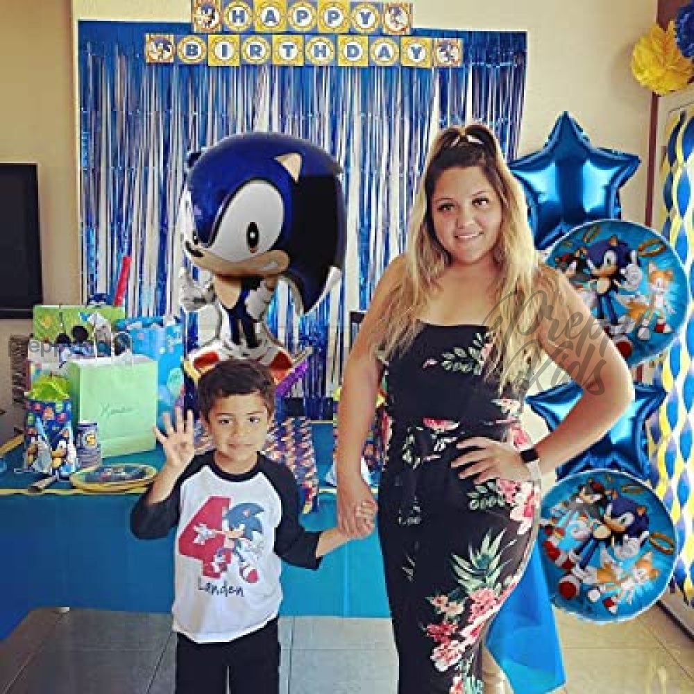 Sonic 5Pc Foil Balloon Set Party Decorations