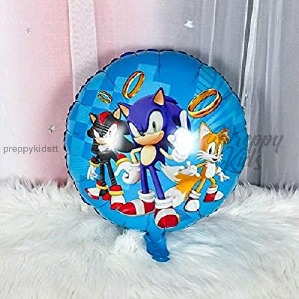 Sonic 5Pc Foil Balloon Set Party Decorations