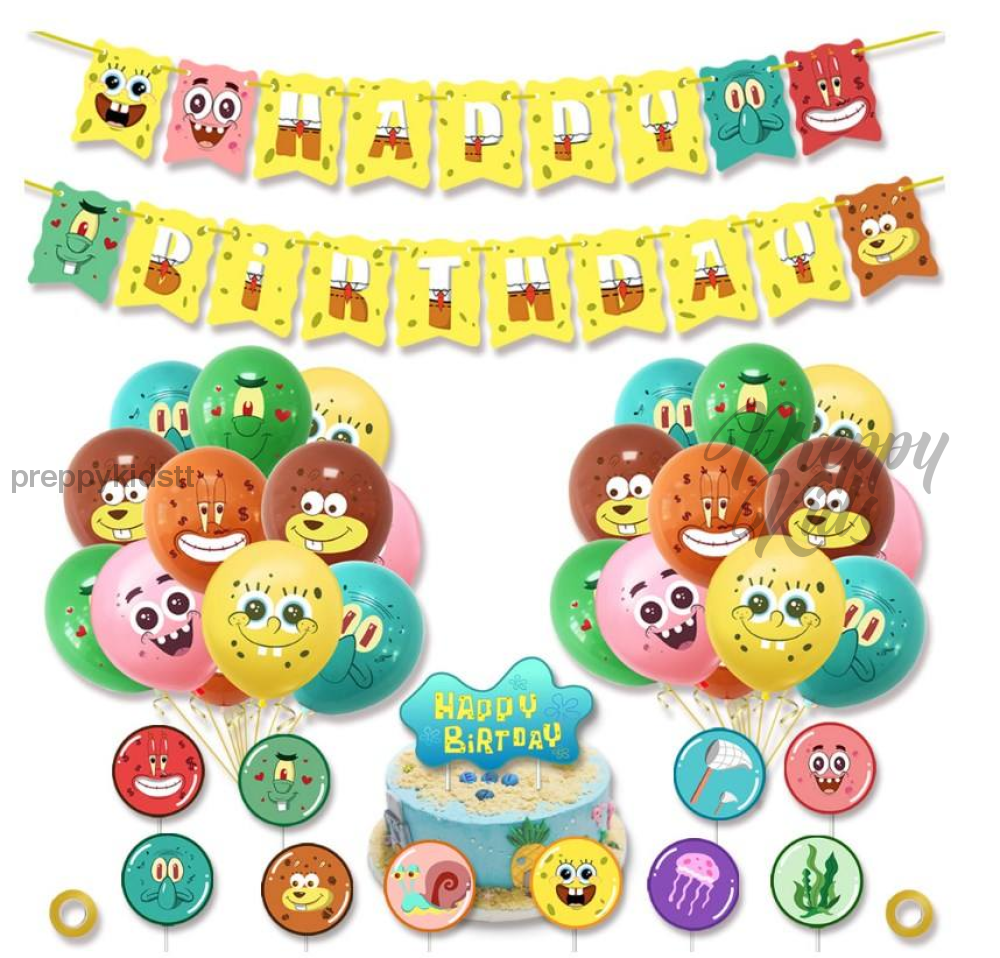Sponge Bob Decoration Package Party Decorations