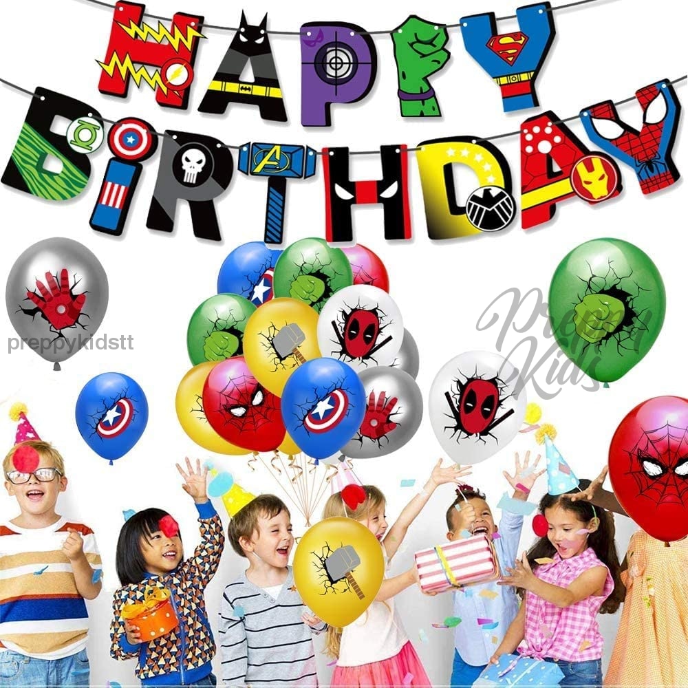 Superhero Avengers Party Decoration Package Decorations