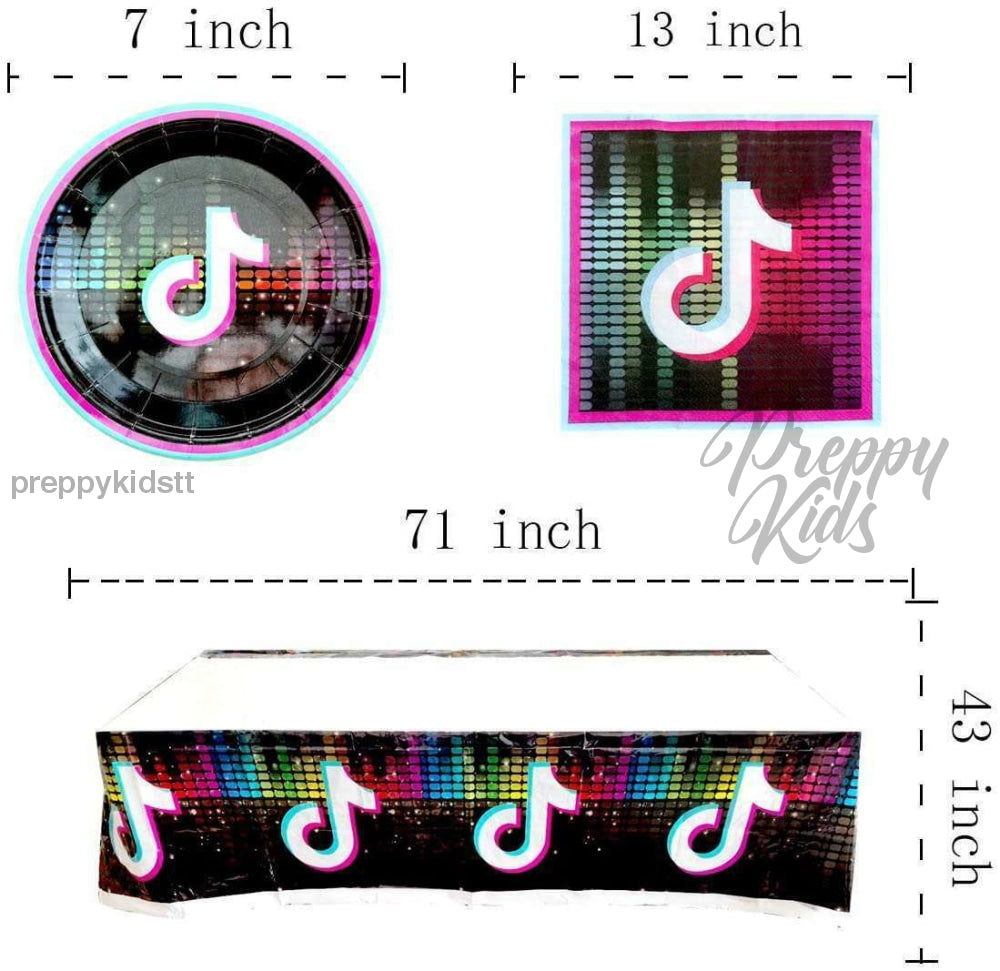 Tik Tok Party Decorations (105 Pcs)