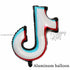 Tiktok Foil Balloon Decorations Party