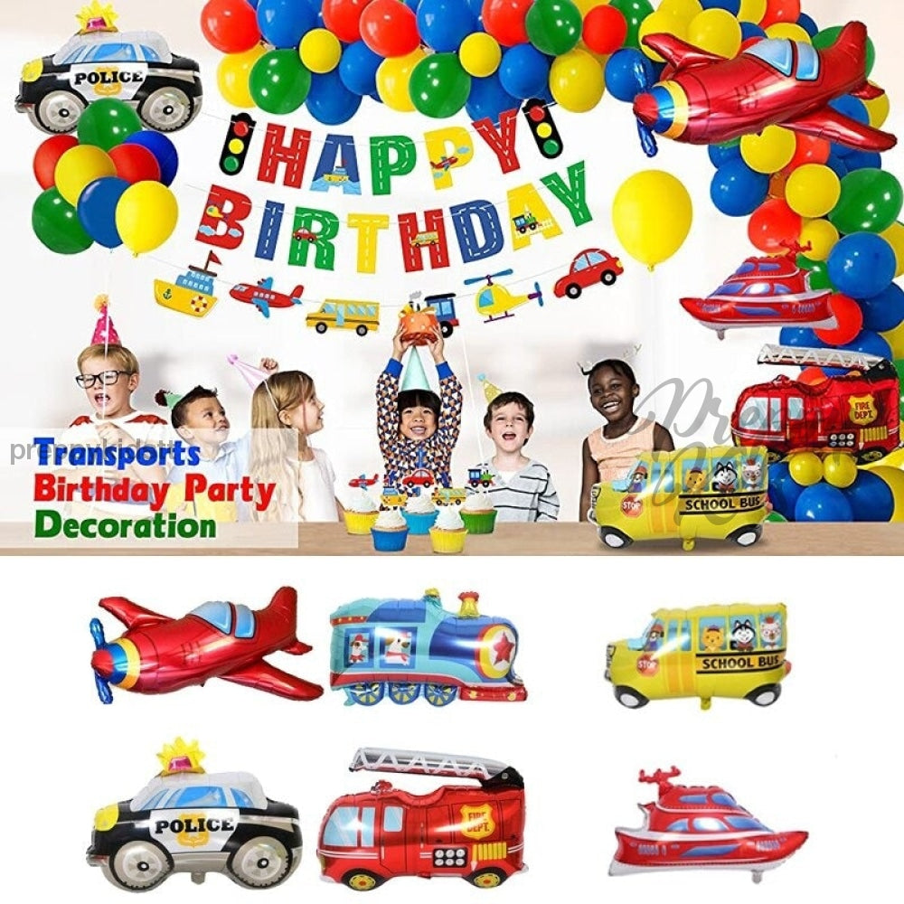 Transport Machines 109 Pcs Party Decoration Package Decorations