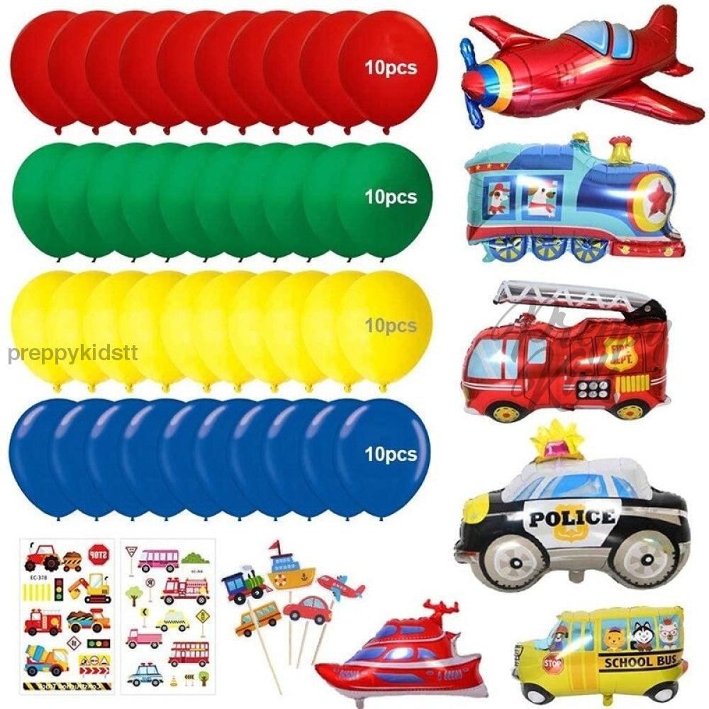 Transport Machines 109 Pcs Party Decoration Package Decorations