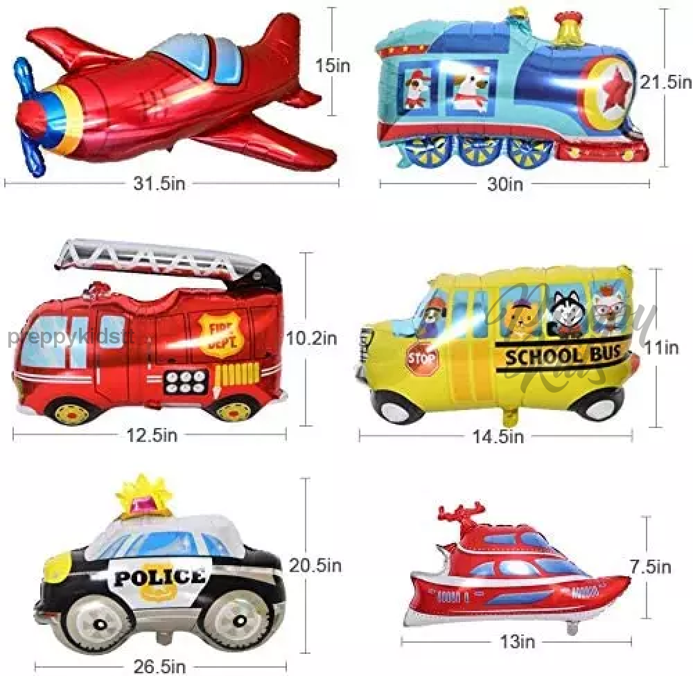 Transport Machines 109 Pcs Party Decoration Package Decorations