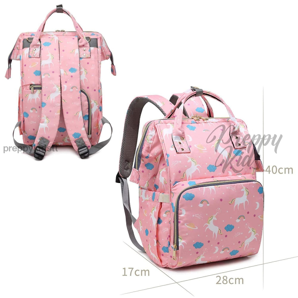 Unicorn Bucket Mummy Baby Bag (Pink Bags