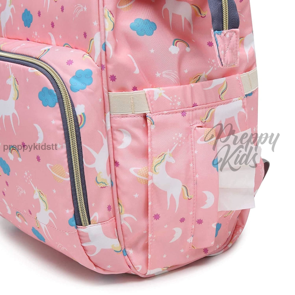 Unicorn Bucket Mummy Baby Bag (Pink Bags