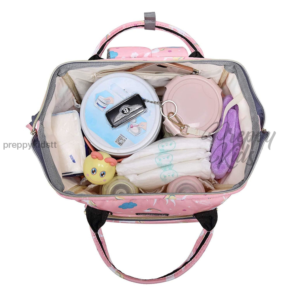 Unicorn Bucket Mummy Baby Bag (Pink Bags