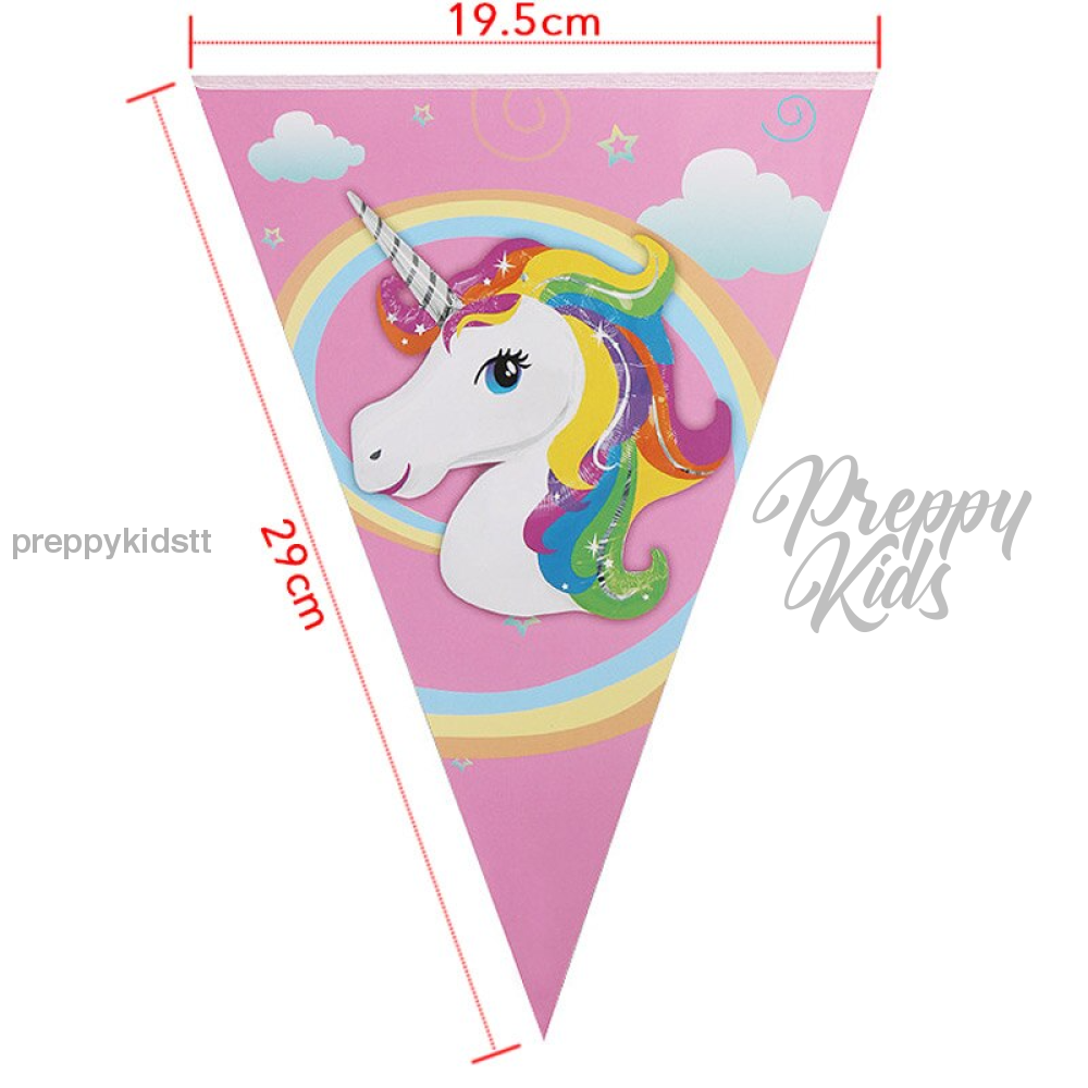 Unicorn Happy Birthday Banner Party Decorations