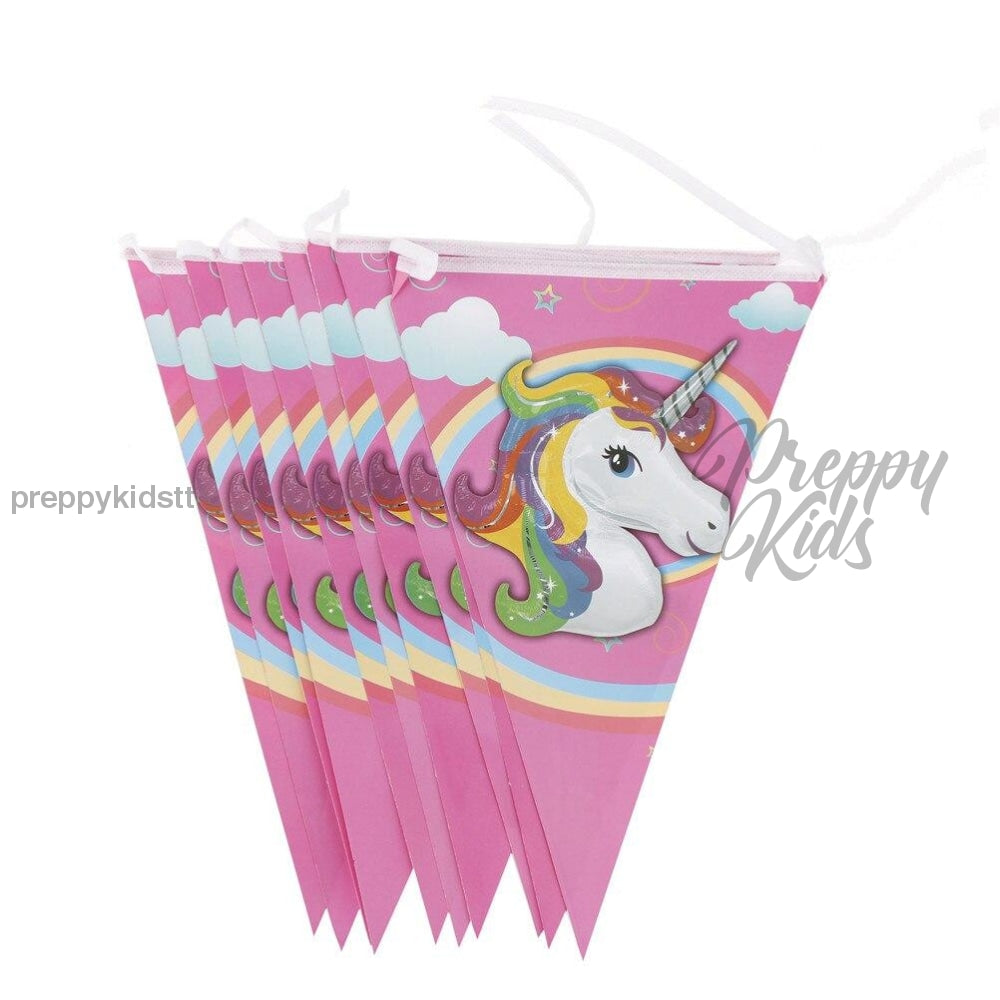 Unicorn Happy Birthday Banner Party Decorations