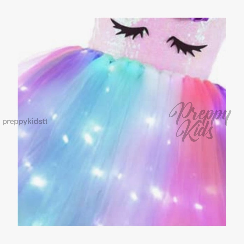 Unicorn Lliy Light Up Birthday Dress Outfits