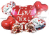 Valentines / I Love You Foil Balloon Set (5 Pieces) Party Decorations